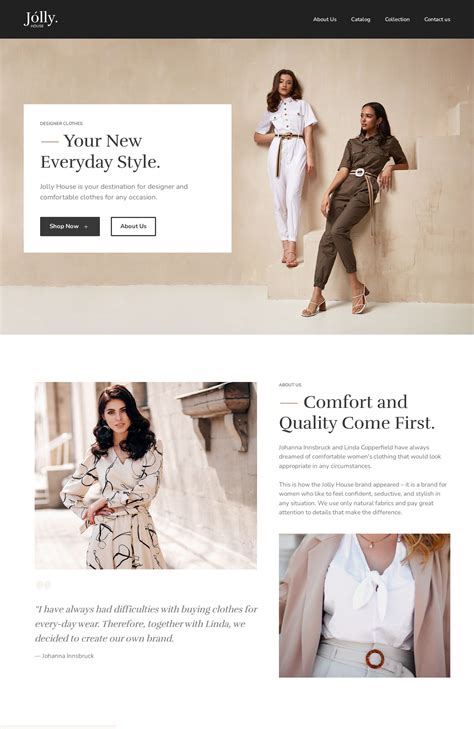 25+ Free Fashion Website Templates | Weblium