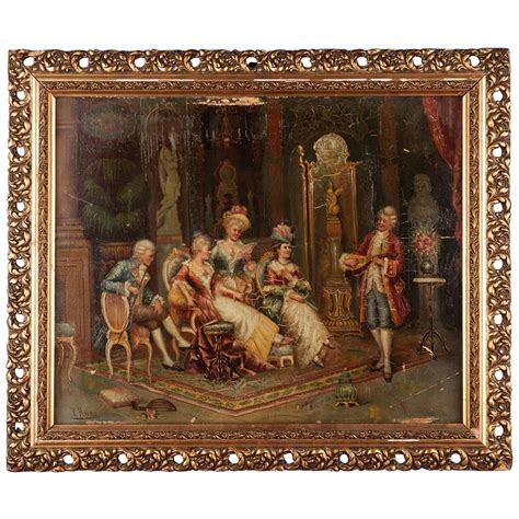 Early 19th Century Reverse Glass Painting with Countryside Scene at 1stDibs