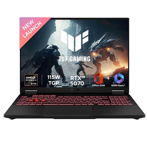 ASUS TUF A16,AMD Ryzen 9 8940HX, Gaming Laptop(RTX 5070-8GB/115W TGP ...