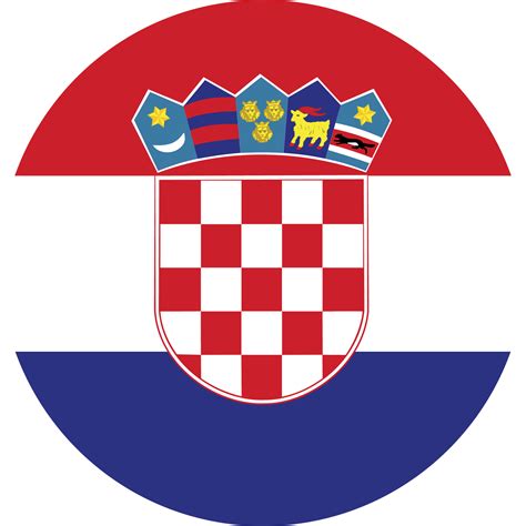 Circle flag of Croatia. 11571341 PNG