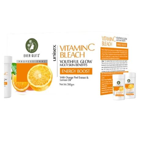 EVER GLITZ VITAMIN C BLEACH Face Bleach Cream Natural Vitamin C Skin ...