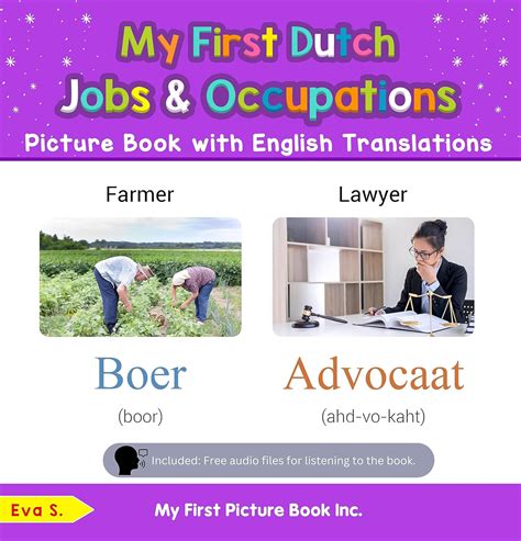 My First Dutch Jobs and Occupations Picture Book with English ...