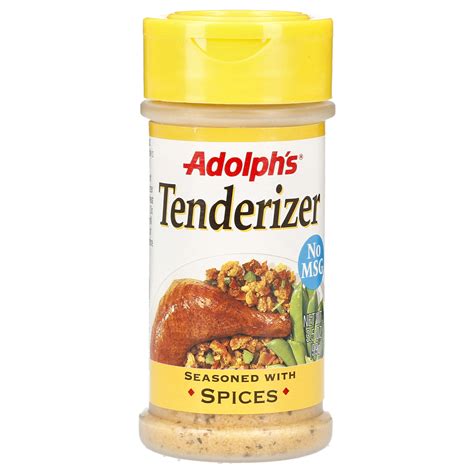 Adolph's Meat Tenderizer With Msg at Jamie Spinelli blog