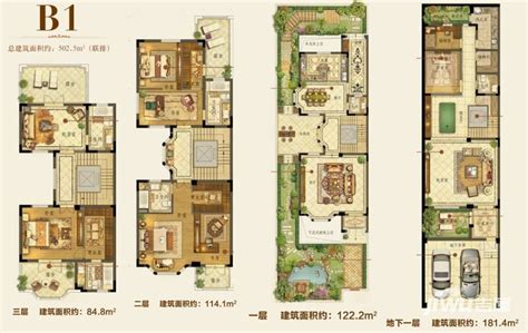 泰州美好易居城香榭D-01户型图_首付金额_4室2厅3卫_184.52平米 - 吉屋网