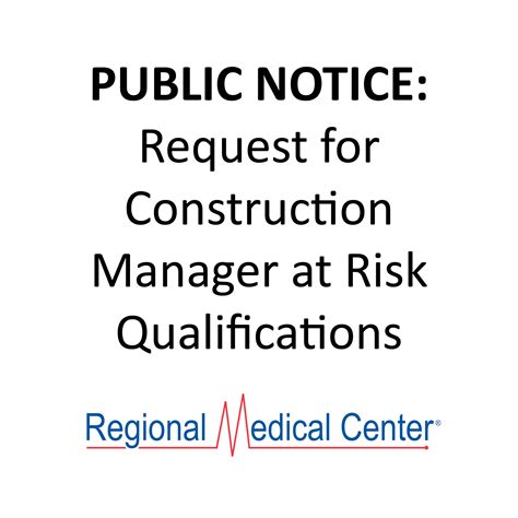 Public Notice - Request for Construction Manager at Risk Qualifications ...