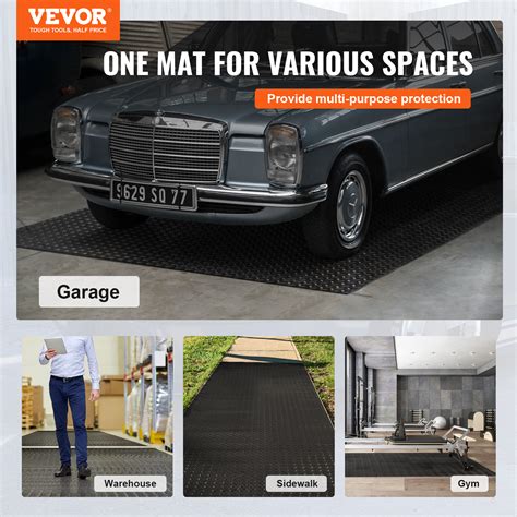 Garage Floor Mat Diamond Plate PVC Vinyl Flooring Rolls Trailer Non ...