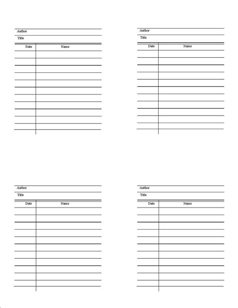 Image result for Library Card Example