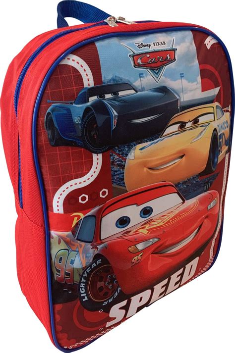 Amazon.com: Disney Cars Lightning McQueen 16" Kids Backpack and Lunch Box Set For School or ...