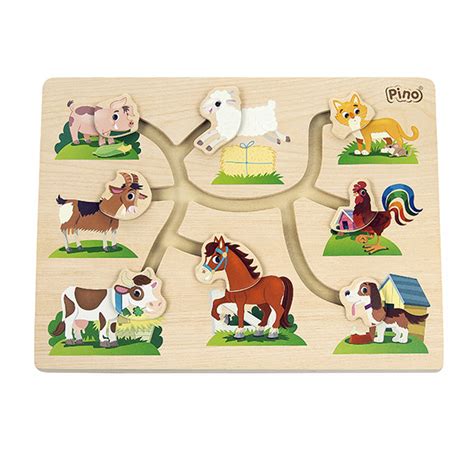 Drvena igračka lavirint Farma 4588.2 | Volim svoj dom