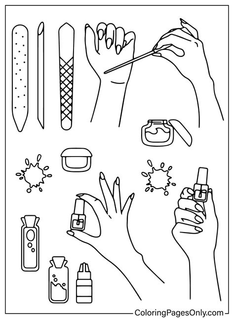 Nail Coloring Page