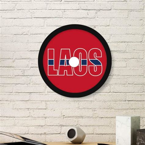 Bestchong Laos Country Flag Name Decoration Frame Art Exhibition ...