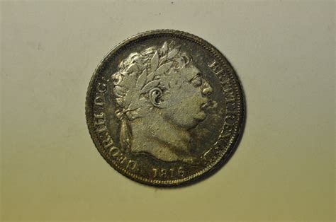 Great Britain; Silver 6 Pence 1816 | European Coins
