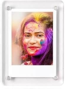 HANDCRAFTLO Personalized Acrylic Magnetic Photo Frame Polaroid Fridge ...