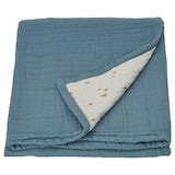 GULDVÄVARE blanket, blue/white dotted, 80x100 cm (311/2x393/8") - IKEA