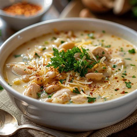 Cajun White Chicken Chili | TheFamilyCooking