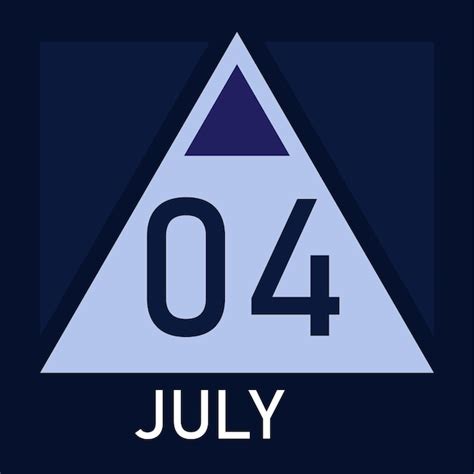 Nieuwe driehoek stijl kalender 2026 maand juli vector volledig ...