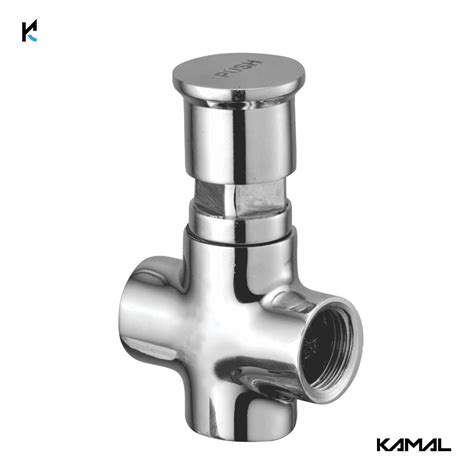 Urinal Heavy Push Cock (Full Brass) - by Kamal – Kamal Bathware