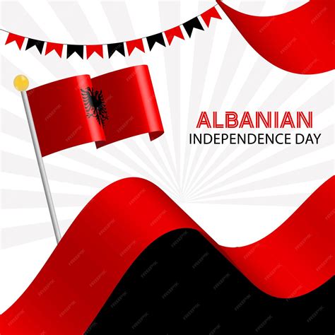 Premium Vector | Albanian independence day