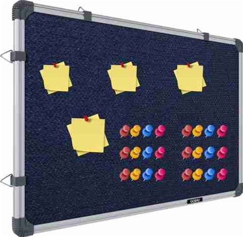 GOSHU 2x3 feet Notice Board / Pin Up Display Board with 50 pins for ...