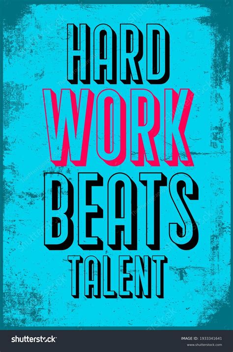 Motivational Poster Hard Work