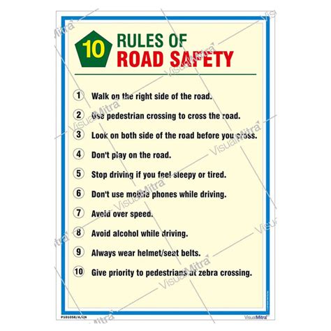 Road Safety Awareness Poster | Promote Traffic Safety & Accident ...