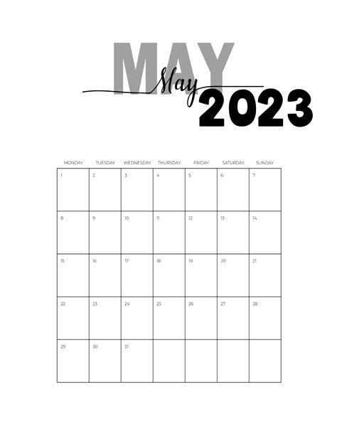 Free Printable May 2023 Calendar | Customize Online