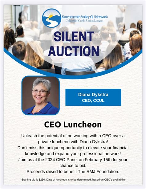 7 tickets remaining! If you would like the opportunity to bid on a CEO ...