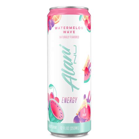 Alani Nu Energy Drink, Watermelon Wave, 12oz Cans, Zero Sugar, Vegan ...
