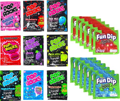 Amazon.com : Pop Rocks Candy - 9 Flavors Pop Rocks Bulk Variety Pack by ...