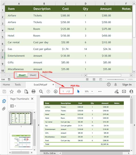 How to Convert XLS to PDF 的图像结果