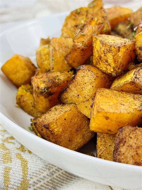 Air Fryer Spiced Butternut Squash - Simply Low Cal