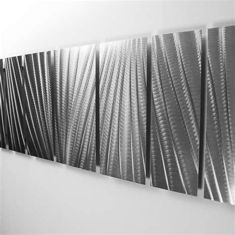 "Cosmic Energy 3 Panel" - 40"x24" Abstract Metal Wall Art with LED Inf ...