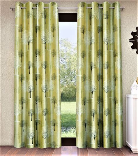 Buy Home Sizzler 2 Piece Blossom's Tree Eyelet Polyester Door Curtains ...