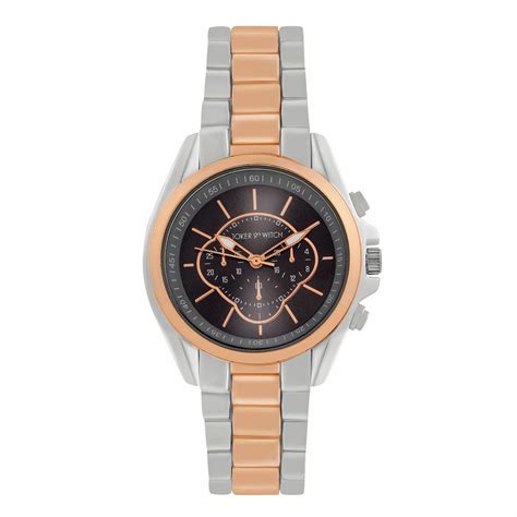 Shop online Stellar Solstice Dual Tone Watch With Grey Dial And Chain ...