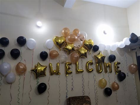 SATYAM KRAFT Welcome Alphabet Letter Foil Balloons - Golden, Birthday ...