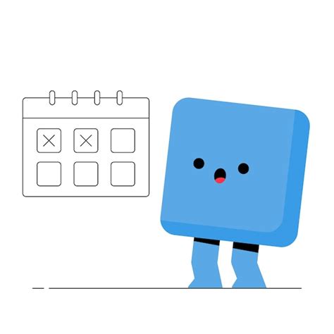 성실 성격 일러스트 컨셉 | 프리미엄 벡터