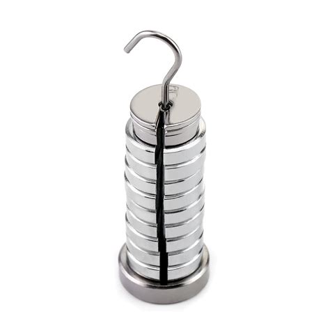 QWORK Slotted Mass Set, 13 Weights with Hanger and Case Total 250g – BigaMart
