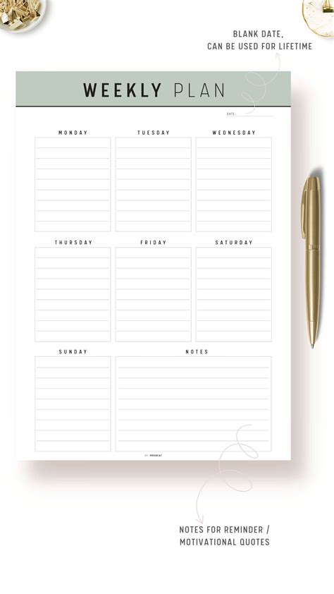 Weekly Planner Printable 的图像结果