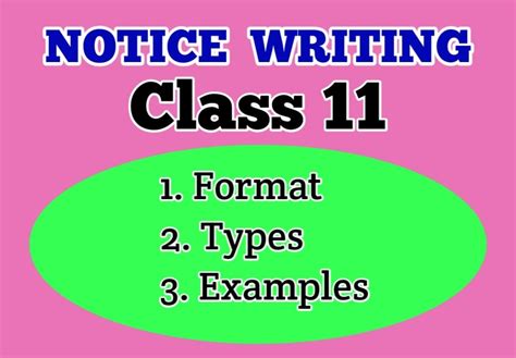 Notice Writing Format Class 11 的图像结果