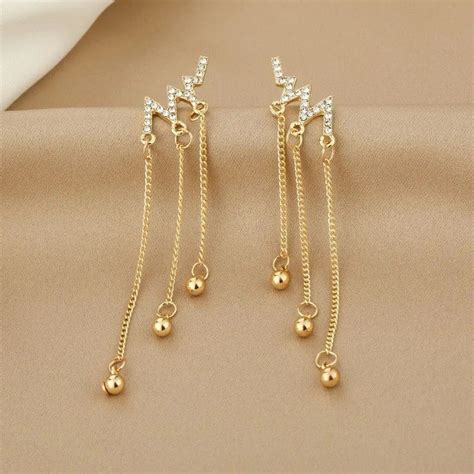 Lightning Long Tassel Drop Earrings – Jewelsmars