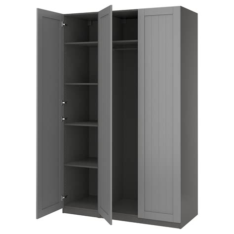 PAX / GULLABERG wardrobe combination, dark grey/dark grey, 150x60x236 ...