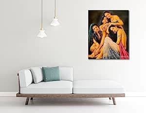 Tamatina Academic Art Canvas Painting | Beautiful Indian Beauties ...