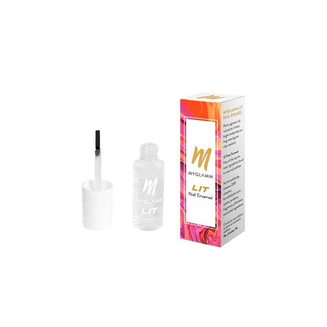 Buy MyGlamm LIT Nail Enamel-Seal The Deal (Clear)-7ml | Nail Polish ...
