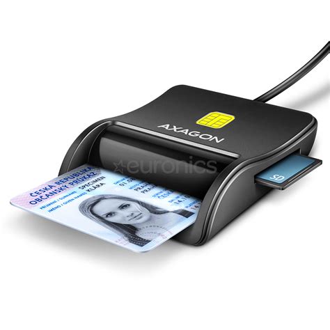 AXAGON CRE-SM3SD, USB-A, считыватель карт памяти, черный - Считыватель ...