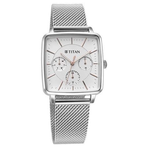 Buy Online Titan Avant Garde Silver Dial Quartz Multifunction Stainless ...