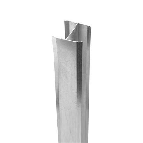 CATALYST 82-in x 82-in Silver Metal Post insert For Vinyl Fence in the ...