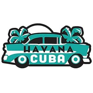 Vagabond Heart Havana Cuba Weatherproof Vinyl Sticker : Amazon.in ...