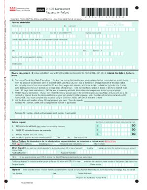 DC D-40B 2022-2026 - Fill and Sign Printable Template Online