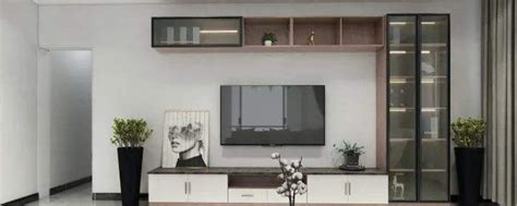 悬空电视背景墙设计案例，客厅和餐厅书房互相借光！__财经头条