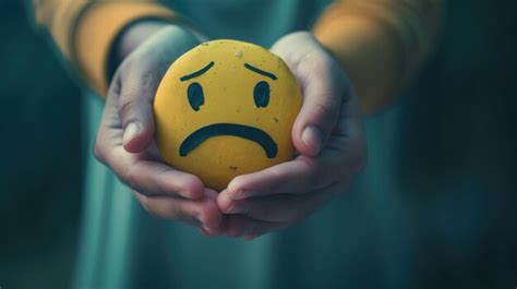 Hand holding sad and depressed face ai generated image | Premium AI ...